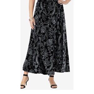 CATO Maxi Skirt Paisley Sz 16